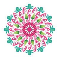 elegante sencillo mandala línea dibujo para impresión o utilizar como bordado diseño vector