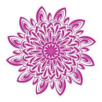 Elegant Simple Mandala line Drawing for print or use as Embroidery design vector
