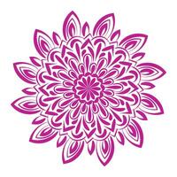 elegante sencillo mandala línea dibujo para impresión o utilizar como bordado diseño vector