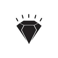 diamante logo modelo icono ilustración diseño vector