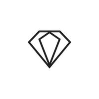 diamante logo modelo icono ilustración diseño vector