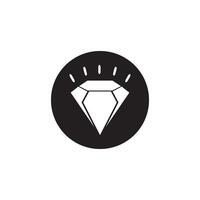 diamante logo modelo icono ilustración diseño vector