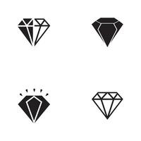 diamante logo modelo icono ilustración diseño vector