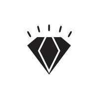 diamante logo modelo icono ilustración diseño vector