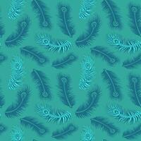 Feathers Seamless Pattern Design Background vector