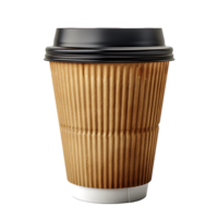 Take away coffee cup mockup on isolated transparent background png