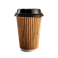 Take away coffee cup mockup on isolated transparent background png