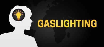 Gaslighting Illustration Design with Woman vector