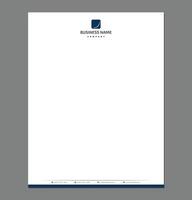 Blank Letterhead Template for Print with Minimal Corporate Logo vector