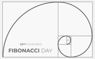 fibonacci día antecedentes ilustración vector