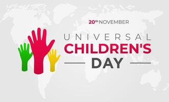 Universal Children's Day Background Illustration vector