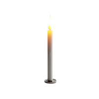 3d render isolate candle on isolated transparent background png