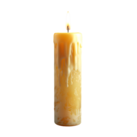 3d render isolate candle on isolated transparent background png