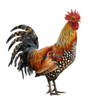 Rooster on isolated transparent background png