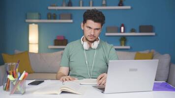 Ambitious and determined male student. video