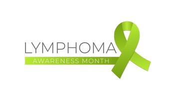 Lymphoma Cancer Awareness Month Isolated Logo Icon Sign vector