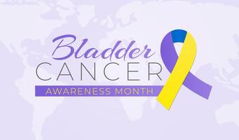 Bladder Cancer Awareness Month Background Illustration vector