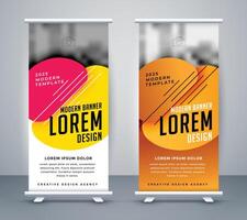 modern standee design in abstract style vector