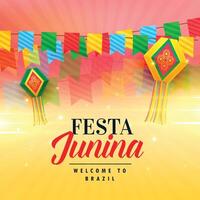 hermosa celebracion antecedentes para festa junina vector