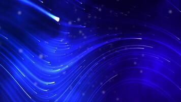 White space wave on blue neon background. Light lights, dots, on a liquid distorted gradient background. Stars particular on a dark background. HD Looped identical. Similar video