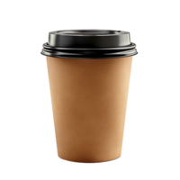 Take away coffee cup mockup on isolated transparent background png