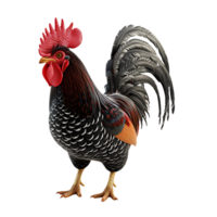 Rooster on isolated transparent background png
