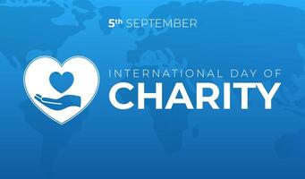 International Day of Charity llustration vector