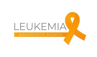 Leukemia Cancer Awareness Month Isolated Logo Icon Sign vector