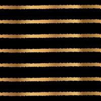 Gold Stripe Seamless Pattern Design on Black Background vector