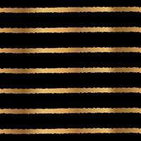 Gold Stripe Seamless Pattern Design on Black Background vector