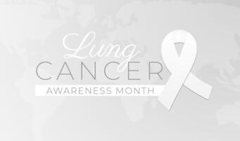 Lung Cancer Awareness Month Background Illustration vector