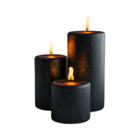 3d render isolate candle on isolated transparent background png