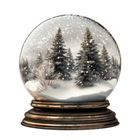 Snow globe on isolated transparent background png