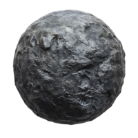 runden Asteroid auf isoliert transparent Hintergrund png