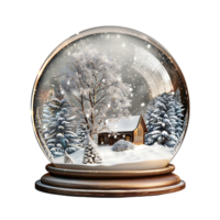 Snow globe on isolated transparent background png