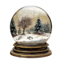 Snow globe on isolated transparent background png