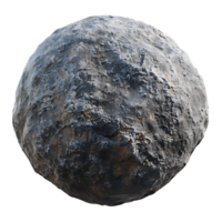 runda asteroid på isolerat transparent bakgrund png