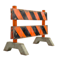 Barricade on isolated transparent background png