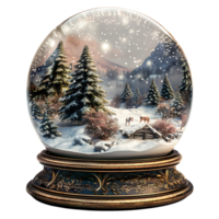 neige globe sur isolé transparent Contexte png