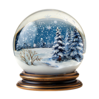 Snow globe on isolated transparent background png