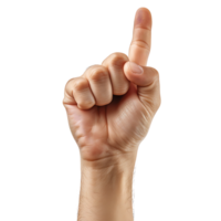 Attention gesture on isolated transparent background png