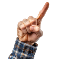 Attention gesture on isolated transparent background png