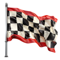 Racing flag on isolated transparent background png