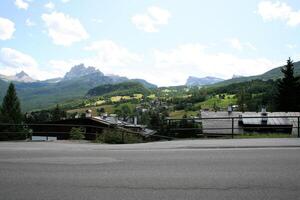 A view of the Austrian Mountains in the summer photo