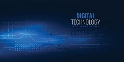 azul digital tecnología concepto con circuito cable malla diagrama vector