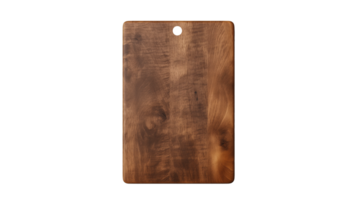 Cutting board cut out. Old isolated kitchen cutting board on transparent background png