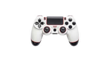 Black gamepad cut out. Gamer joystick on transparent background. Modern gamepad cutout png