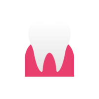 Clean white molar with healthy teeth. Teeth brushing ideas to prevent tooth decay in children. png