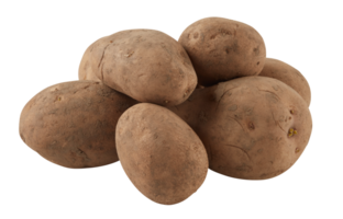 fresh potatoes cut out isolated transparent background png