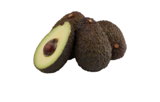 fresh avocado cut out isolated transparent background png